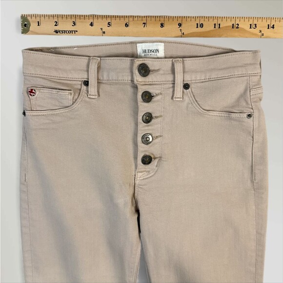 HUDSON Women's Flare Jeans Jodi High-Waist Wide Leg Bell Bottom Pants Size 27 - Picture 9 of 10